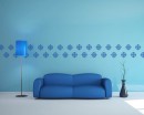 Damask Wall Pattern  Art Stickers